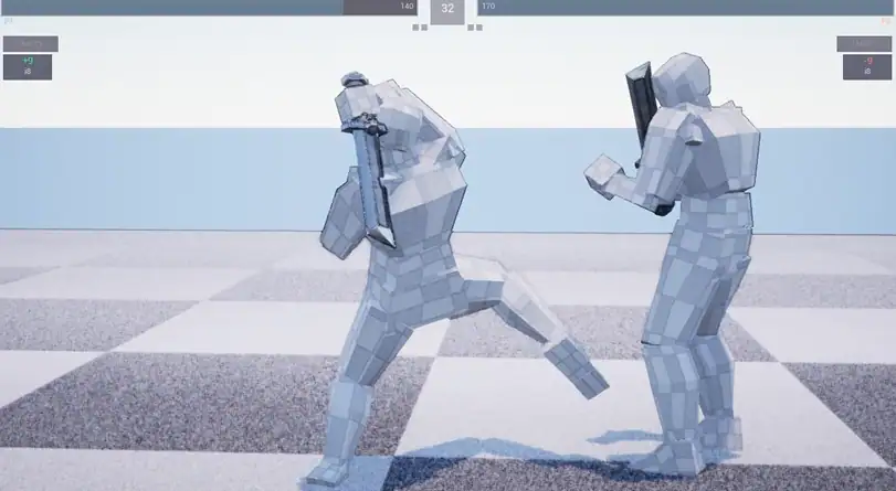 Counter-hit exchange / test 02 in FightingEngine