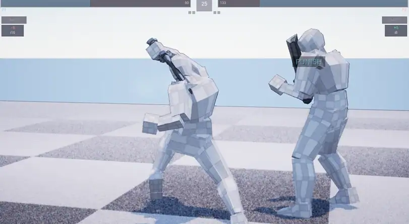 Weapon trails and contact / test 03 in FightingEngine
