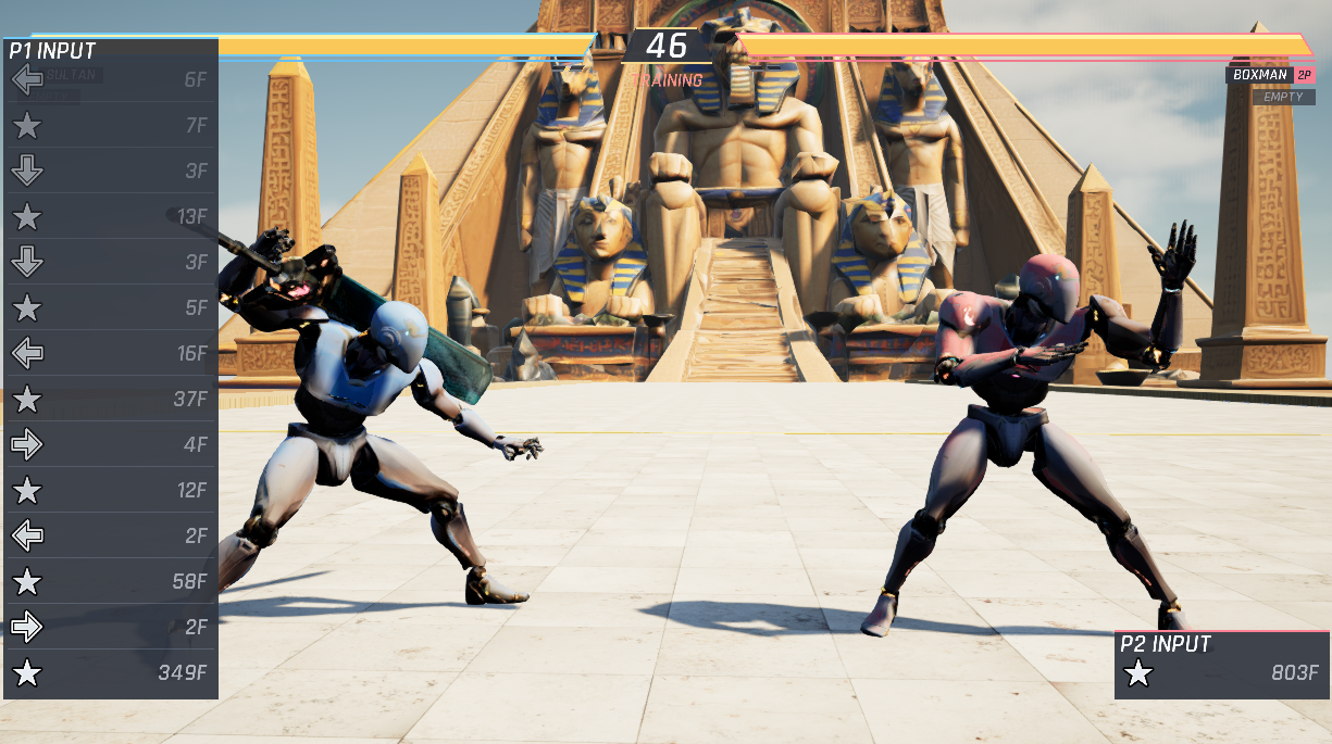 Checking the stage from the gameplay camera